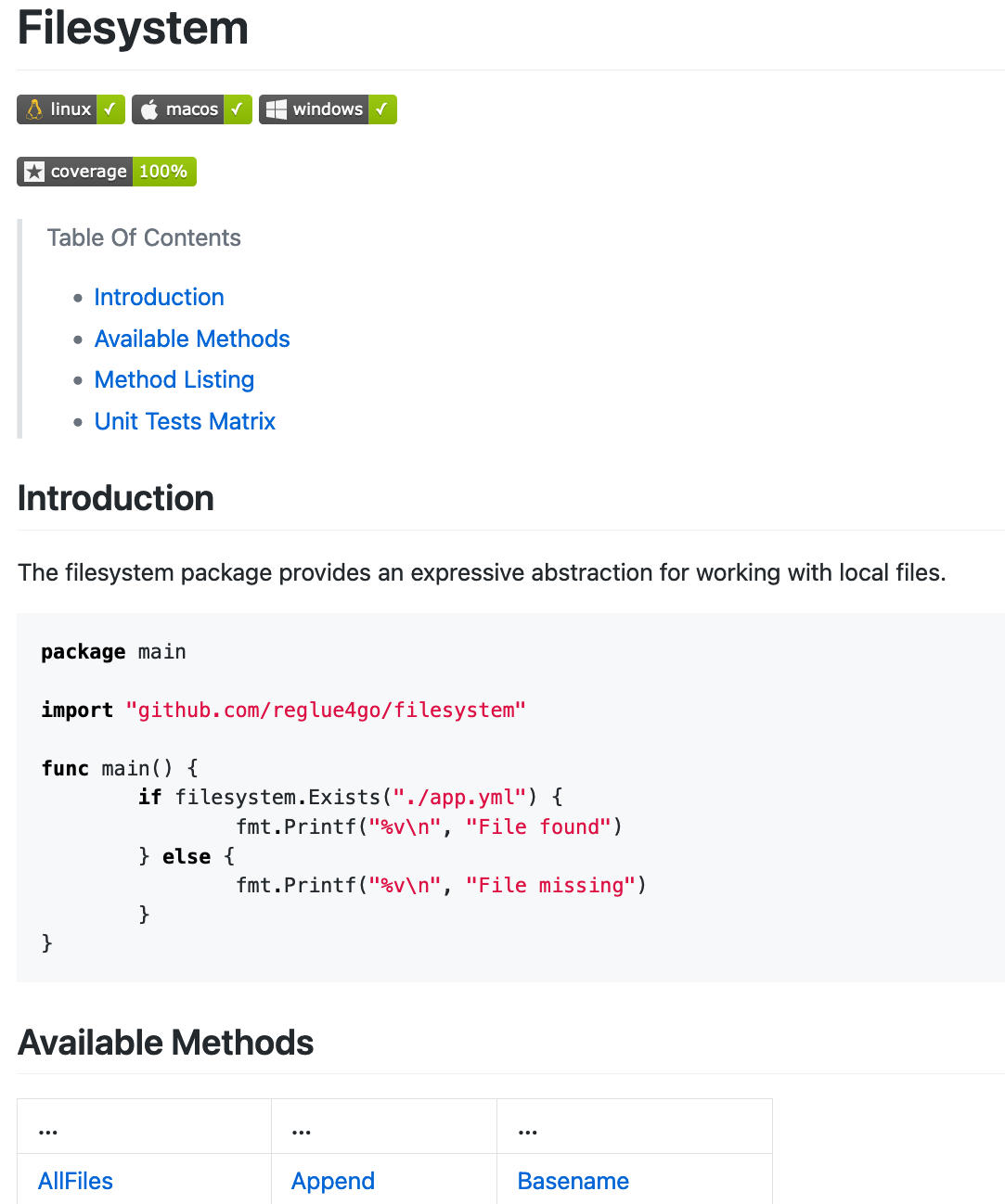 filesystem